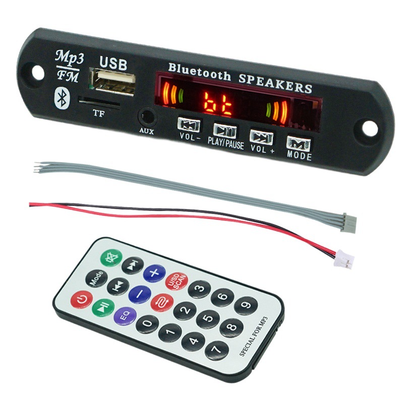 Fuente de la fábrica fuente JQ MP3 decodificador coche Bluetooth Módulo Decodificador de audio amplificador de potencia accesorios del tablero de Radio