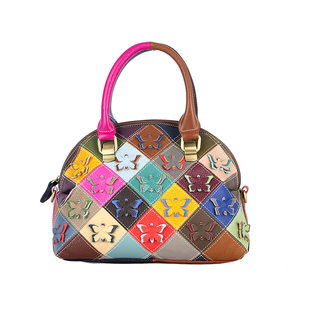 (Cross-border trading), leather one-shoulder bag, genuine leather, print