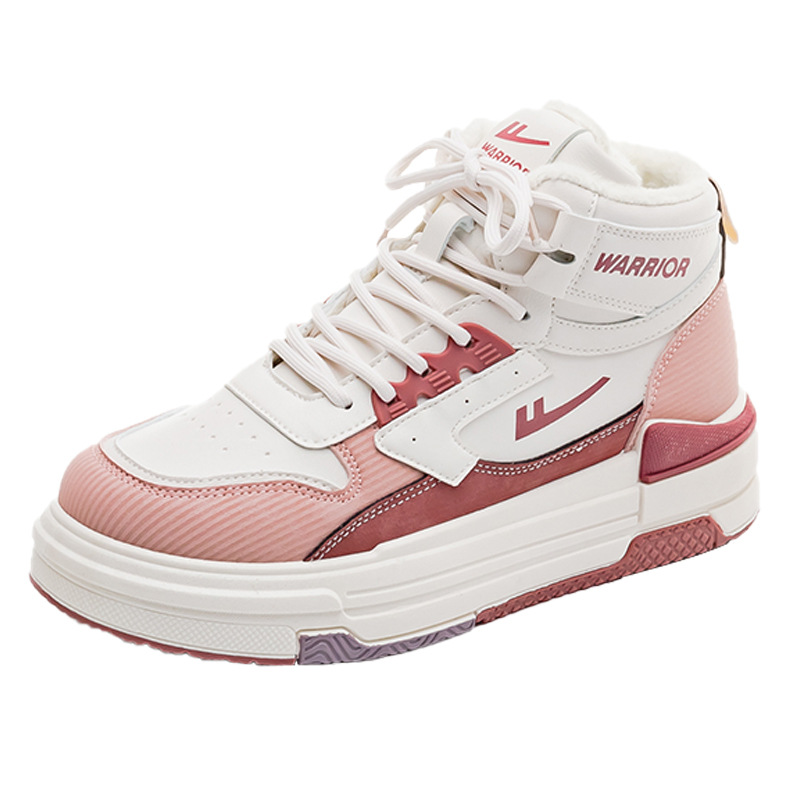 Zapatos de skate cómodos con suela gruesa de color de retroceso simple y alto, nuevos zapatos de primavera de estilo único, todos los días, zapatos de mujer de estilo universitario.