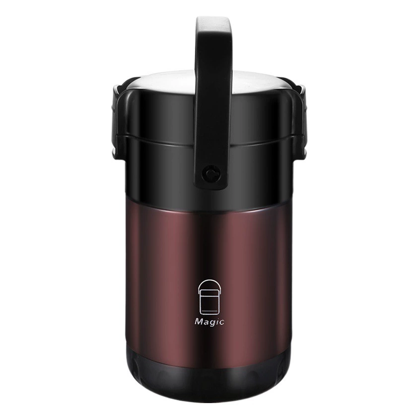 Коробка для обеда из нержавеющей стали 304 с вакуумной изоляцией офисный работник большой емкости многослойная Изолированная ведро Студенческая коробка для обеда горшок