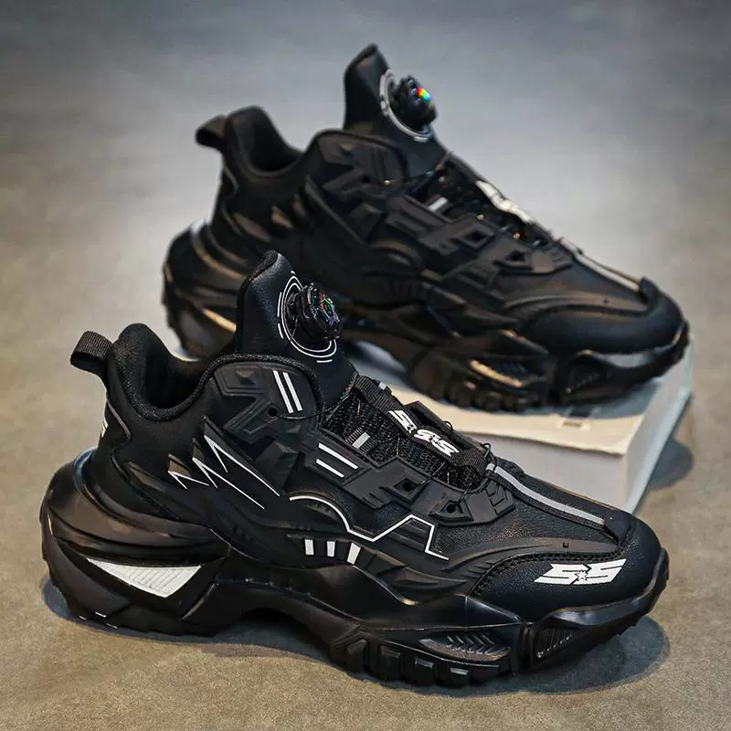 Мужская обувь 2024 Осень и зима Спортивный отдых Вращающаяся пряжка Студенческая тенденция