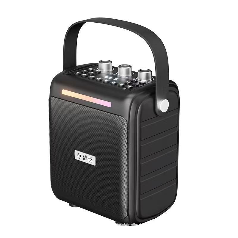 清悦S12 ワイヤレスBluetoothスピーカー スクエアダンス用スピーカー 重低音 USB高音質 サブウーファー 屋外対応|undefined