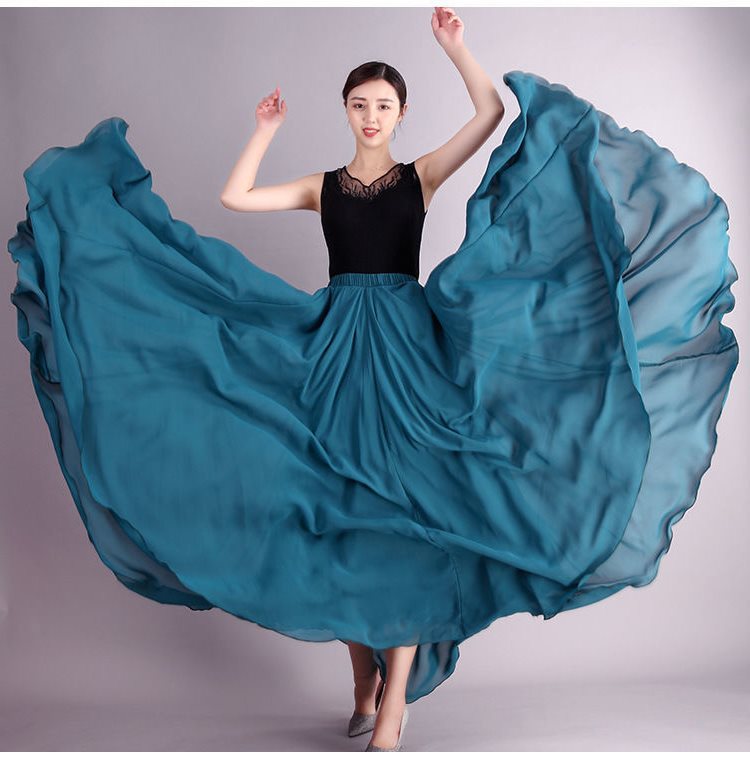 ◐Peacock Blue 720-degree double-layer swing❃