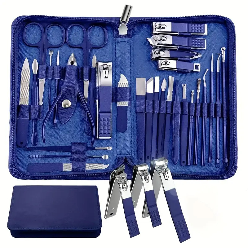 30-piece Stainless Steel Nail Beauty Tool Set