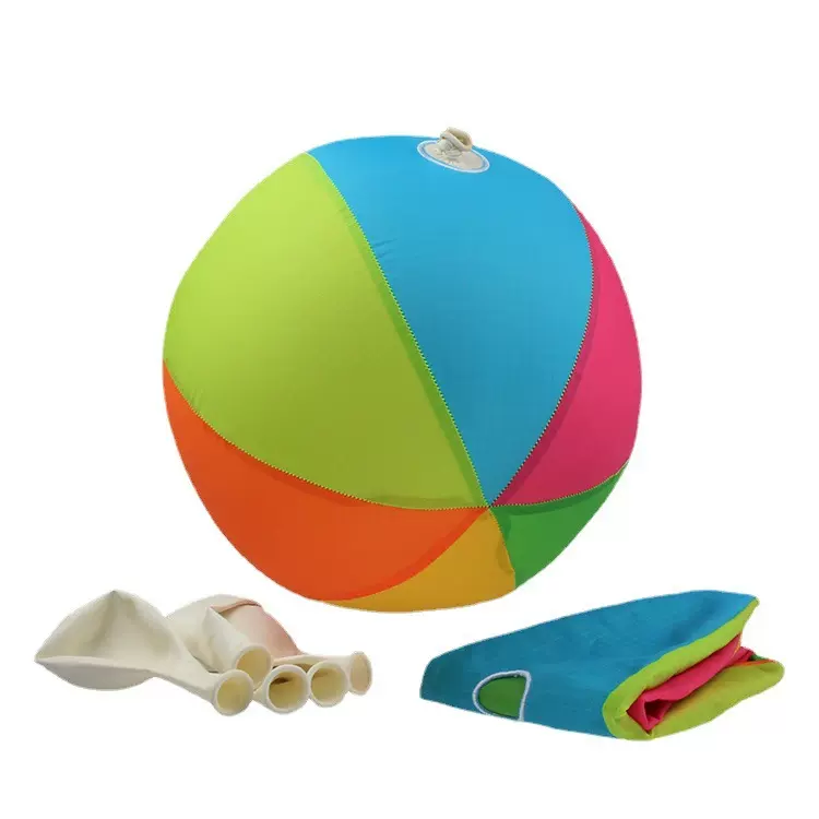 厂家22CM充气布球亲子室内外休闲运动玩具球吹气球布艺玩具户外