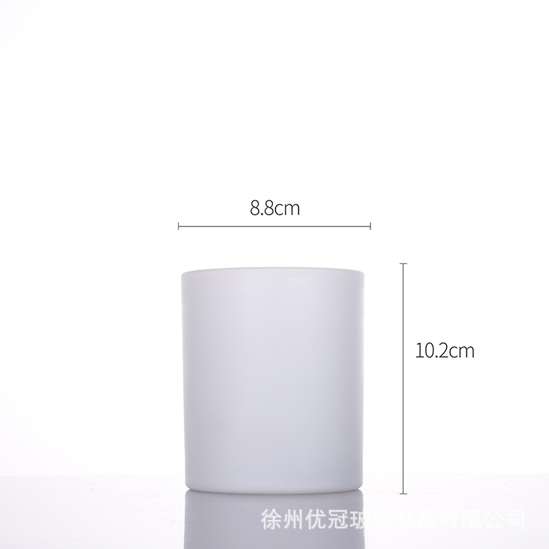 Aromaterapia colorido vela taza al por mayor helado redondo frasco de vidrio con tapa decoración del hogar candelabro adornos