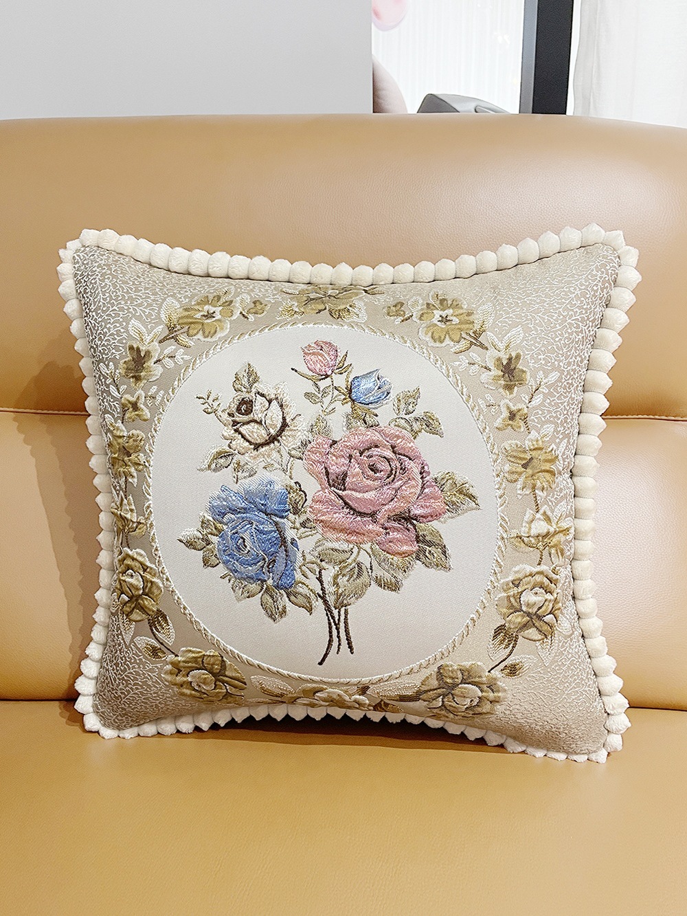 Pillow Sofa Living Room Accessible Luxury Gray Decorative Back Cushion Cover 2025 New Style Without Core Square