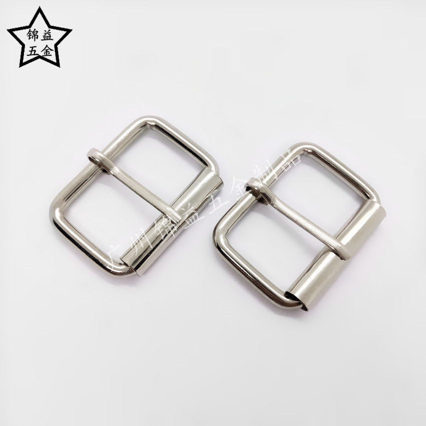 批发箱包五金配件寸半针通扣 3.8厘米金属皮带扣 铁线滚筒针扣
