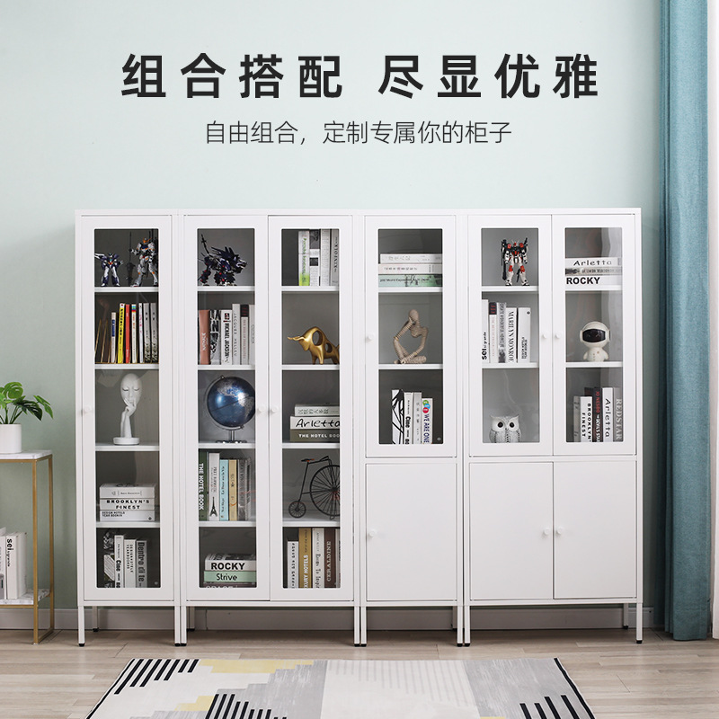 Moderno minimalista acero blanco aparador gabinete alto estilo industrial pecho de cajones balcón gabinete de la ventana de la bahía del gabinete bajo gabinete de almacenamiento