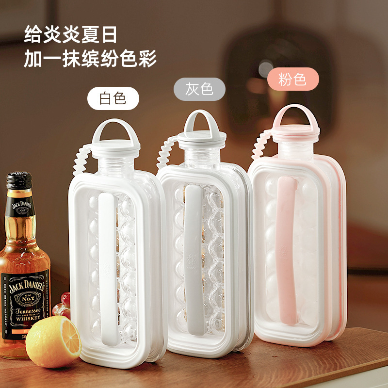 Cómodo y conveniente, bandeja de hielo, curling plegable, olla de hockey sobre hielo, cubitos de hielo, molde de hockey sobre hielo, viaje, película de caja de hielo