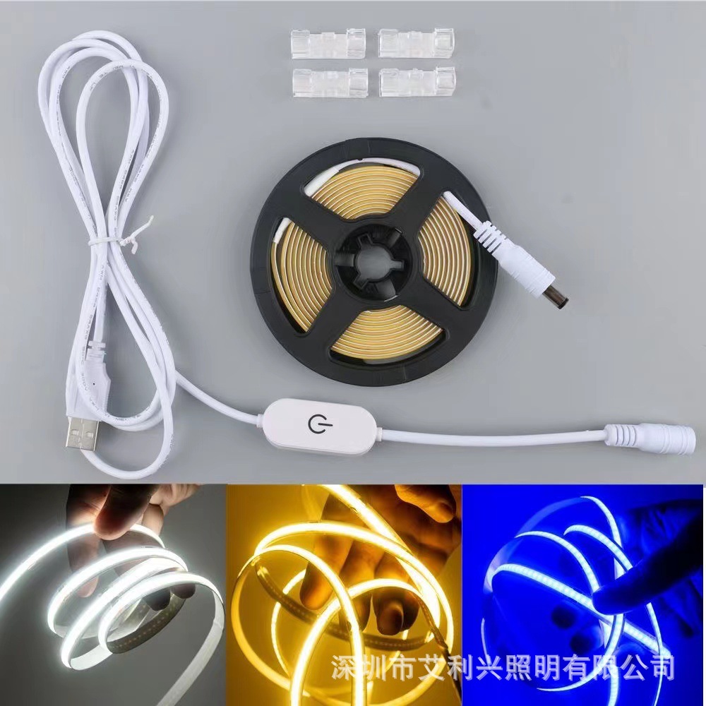 LED usb灯带 2835 3V 3.7V 5v 6V 电池盒充电宝软灯条超亮-阿里巴巴