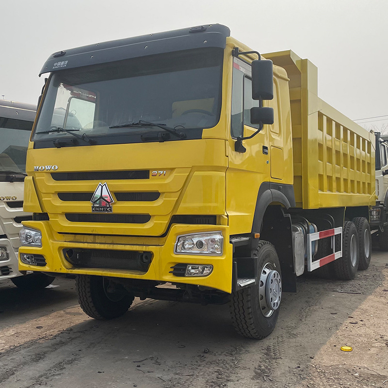 Transfer of Used 10-Wheel Howo Dump Truck, 90% New Cross-Border Dump Truck for Transporting Soil, 380 Horsepower Port Cargo Truck