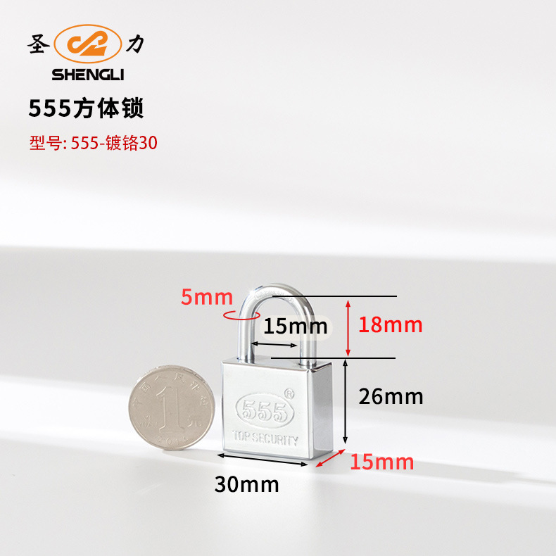 Customized Southeast Asian square blade copper padlock, copper key, copper lock core, copper natural color chrome-plated copper lock, export copper padlock pic 7