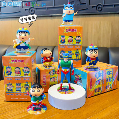 本物のクレヨンしんちゃん周辺アニメ流行デスクトップ車の装飾品オフィスホーム漫画人形ブラインドボックス