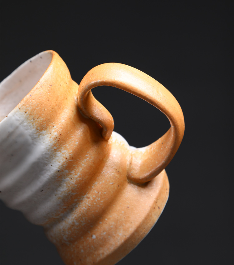 Vintage Ceramic Mugs Middle Eastern Style Kiln Fired Water Cups_voghion.com