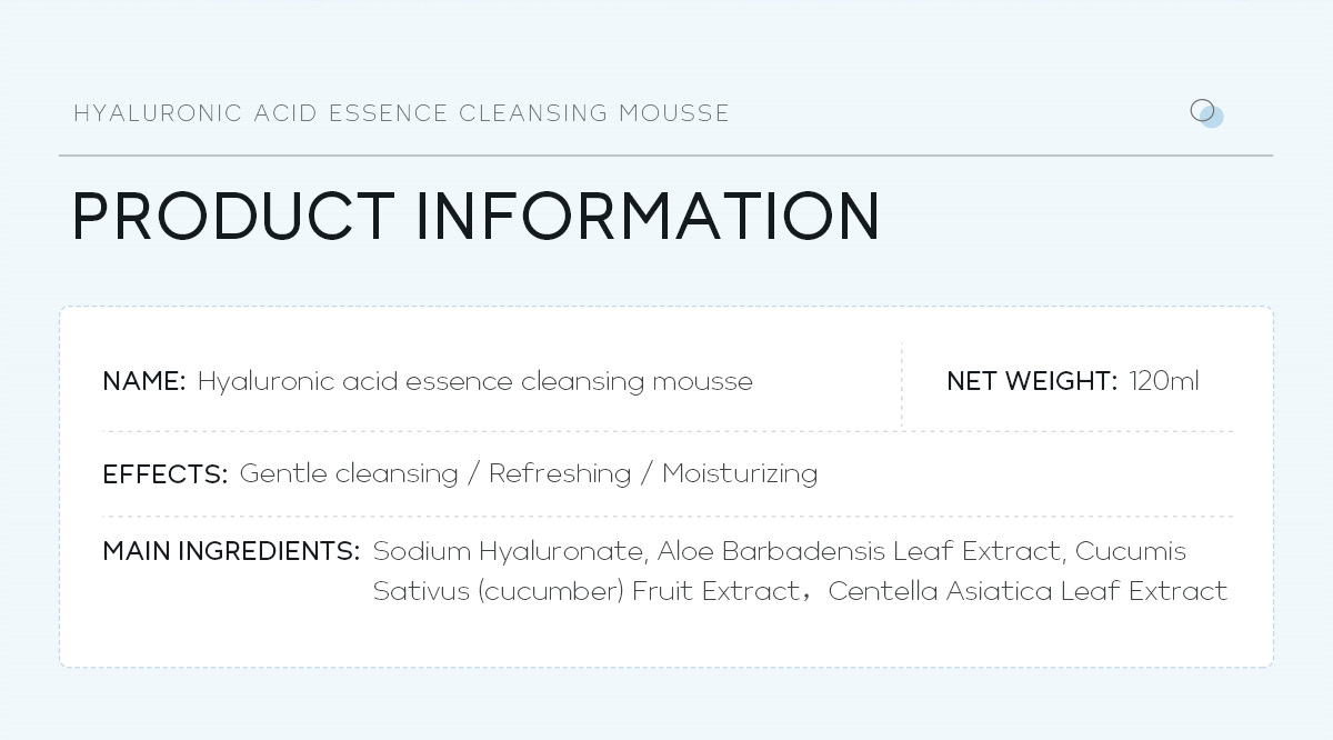 LAIKOU Hyaluronic Acid Cleansing Mousse 120ml New packaging Facial pore-cleaning skin care products manufacturer wholesale undefined