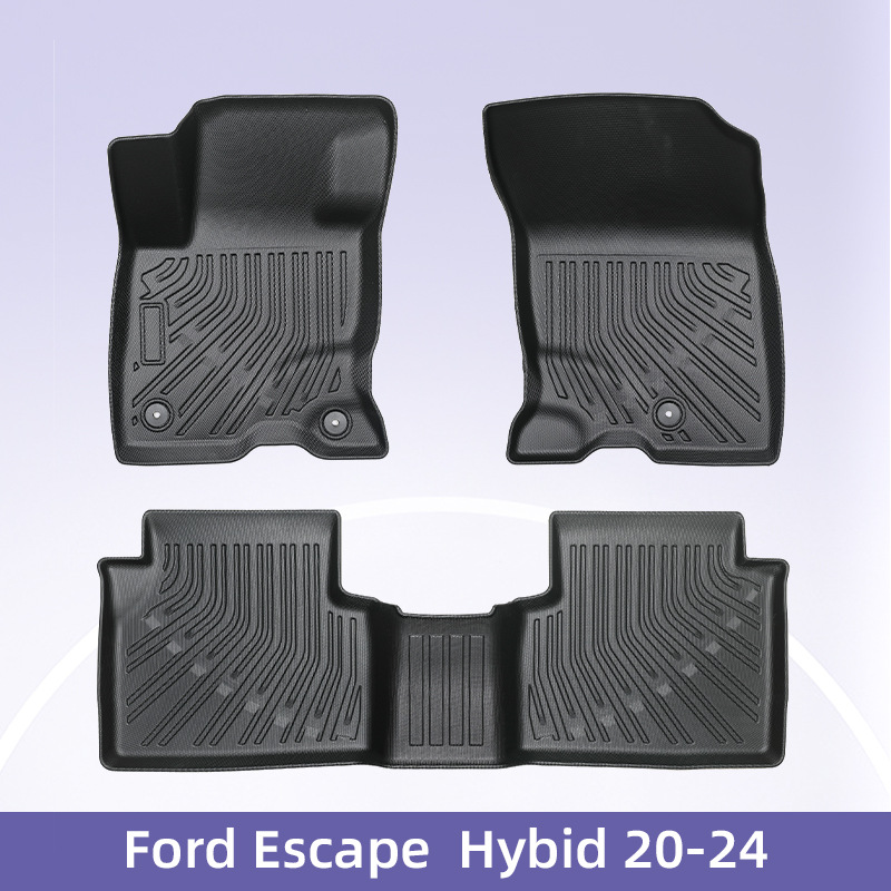 Es adecuado para Ford Escape 2020 - 2024 Hybrid 3D TPE para todo el tiempo Cojín de colateral