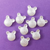 Retro beads from pearl heart-shaped, accessory, flowered