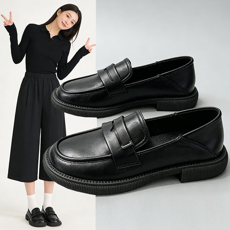 Mocasines Retro de Piel Suave para Mujer Cuero Artificial para Uso Diario