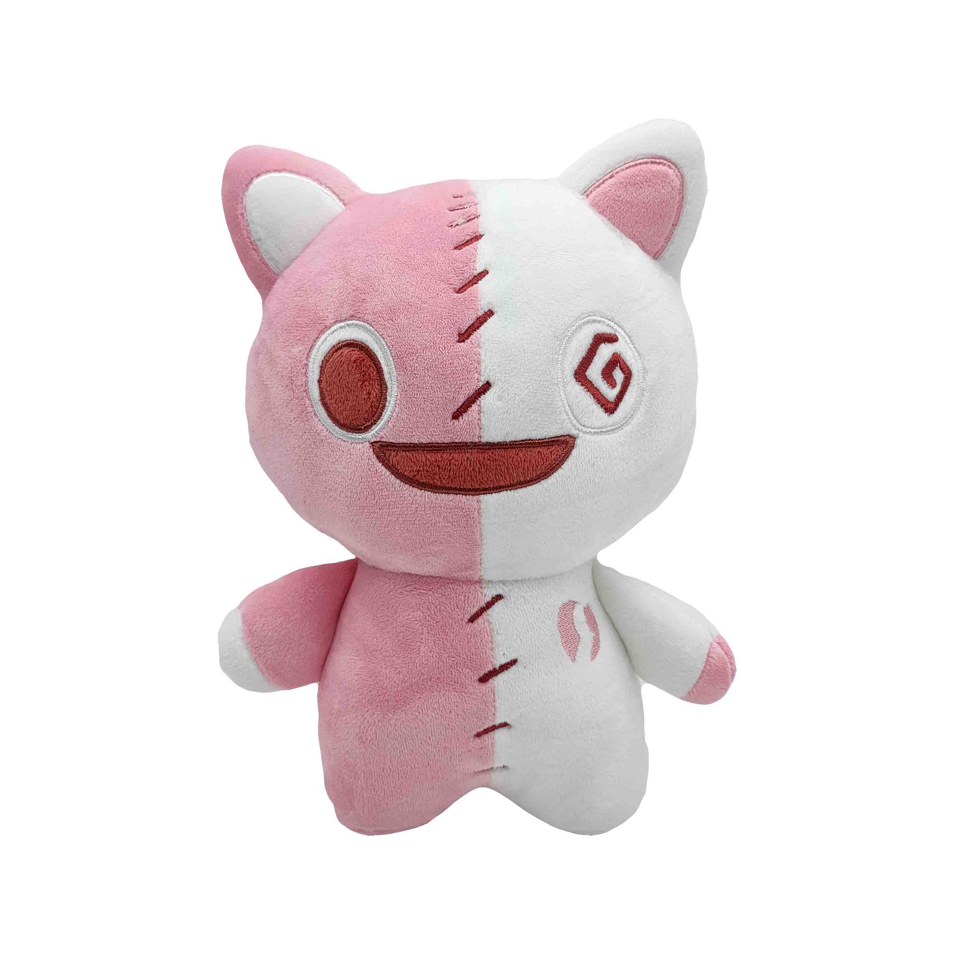 Grenzüberschreitende neue rosa und weiße Katze süße Katzenpuppe Plüschtierpuppe_voghion.com