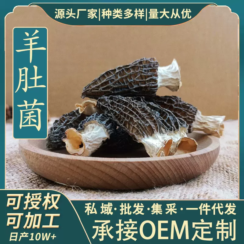 羊肚菌云南菌菇精选干货煲汤食材特产批发食用头茬20克