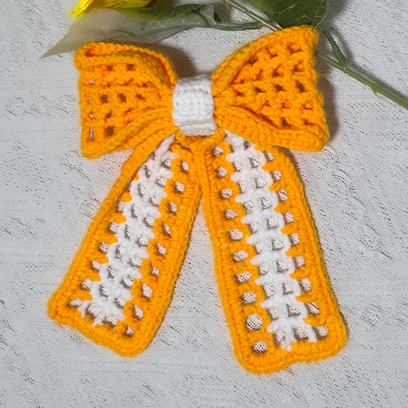 Electric Motorcycle Helmet Decoration Cute Bow Modified Woven Accessories