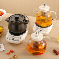 Glass tea brewer, multi-functional home health pot, small office flower tea pot, ceramic soup pot, water boiler