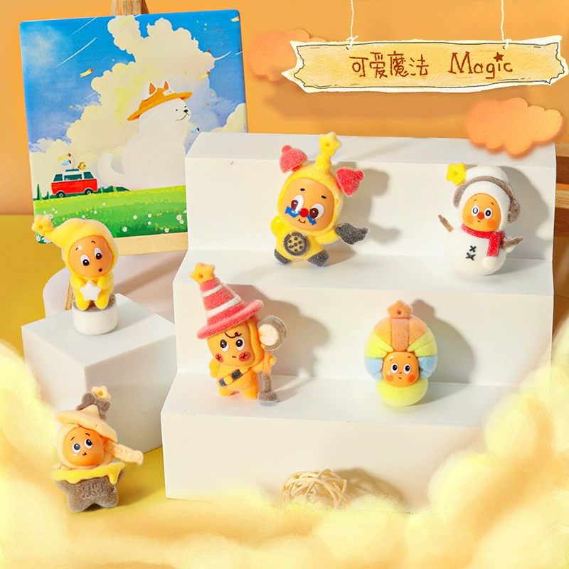 6 штук Bubble Mart Star Man Blind Box Интернет-знаменитость популярные украшения Звезда Человек Плюшевый подвесной талисман Звезда слепой ящик фигурка