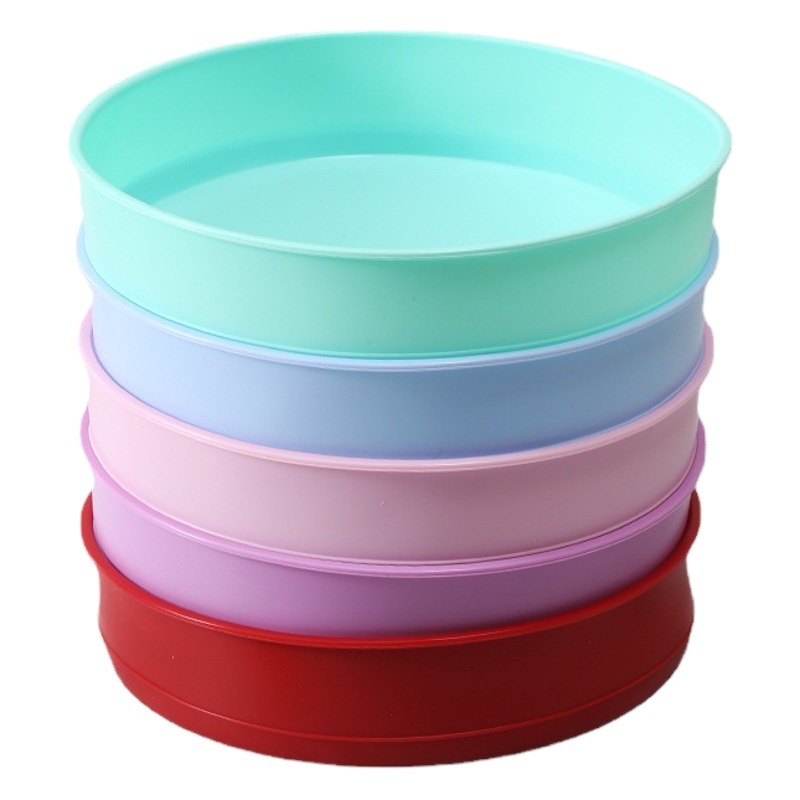 Molde de pastel redondo molde de silicona molde para hornear multi-tamaño herramienta de molienda de pastel Amazon molde caliente al por mayor