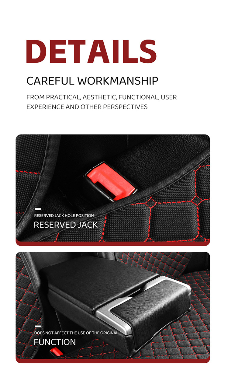 Cross-Border Popular Car Seat Cushion, Universal for All Seasons, Tie-Free Anti-Slip Three-Piece Set, Five-Seat Linen Seat Cushion, Drop Shipping