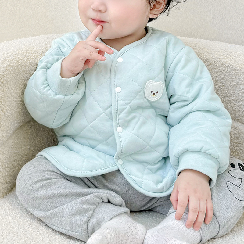 Capa de algodón para bebés otoño y invierno para niños, chaqueta de algodón caliente para niños y niñas, chaqueta de algodón para bebés de invierno gruesa