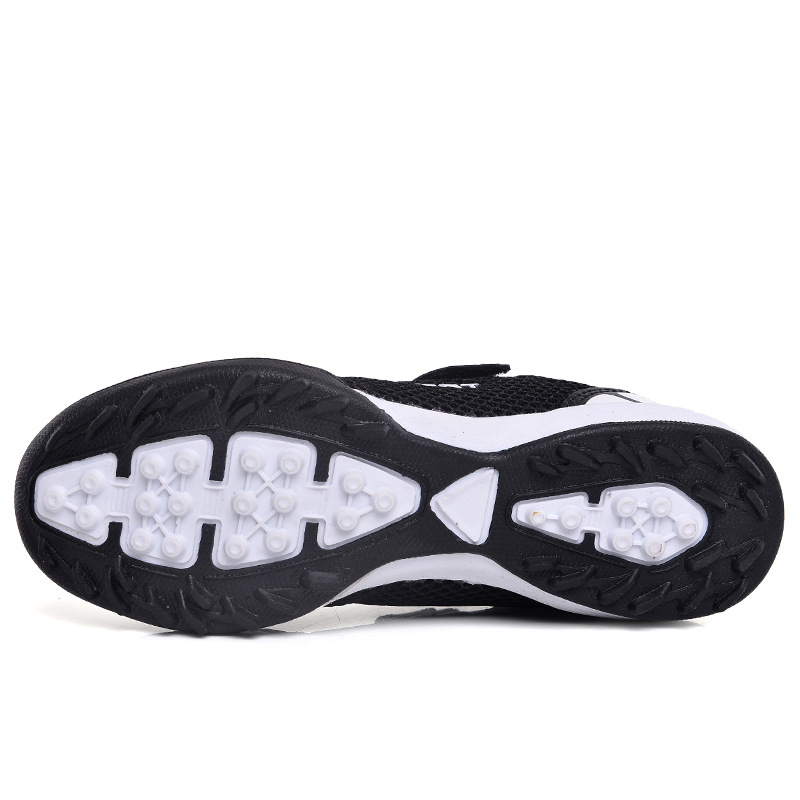 2022 Velcro malla para niños transpirable uñas rotas zapatos de fútbol zapatos de entrenamiento de hierba interior zapatillas de fútbol resistentes al desgaste