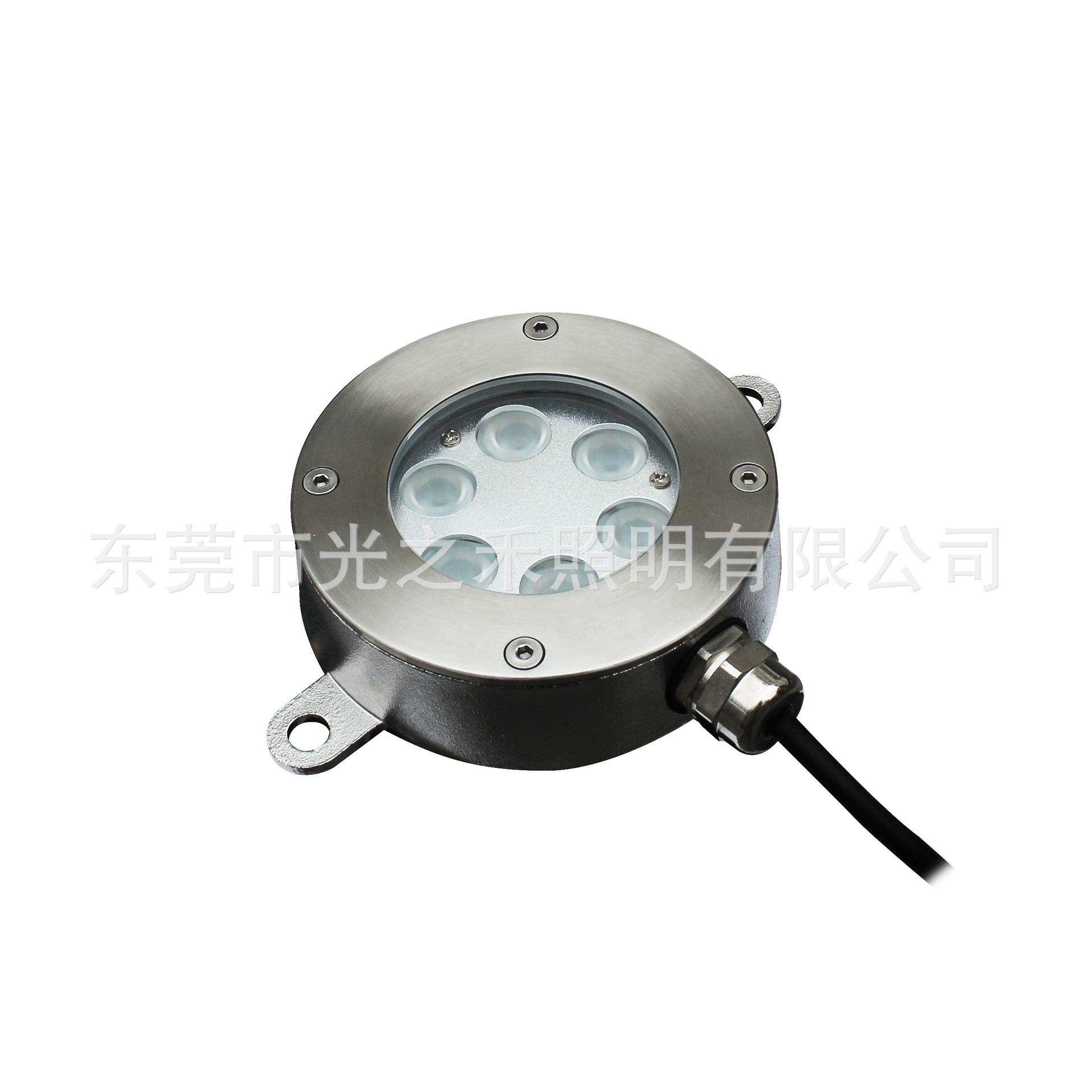 恒流驱动工程喷泉灯 316 不锈钢 IP68 防水 高功率水下亮化射灯