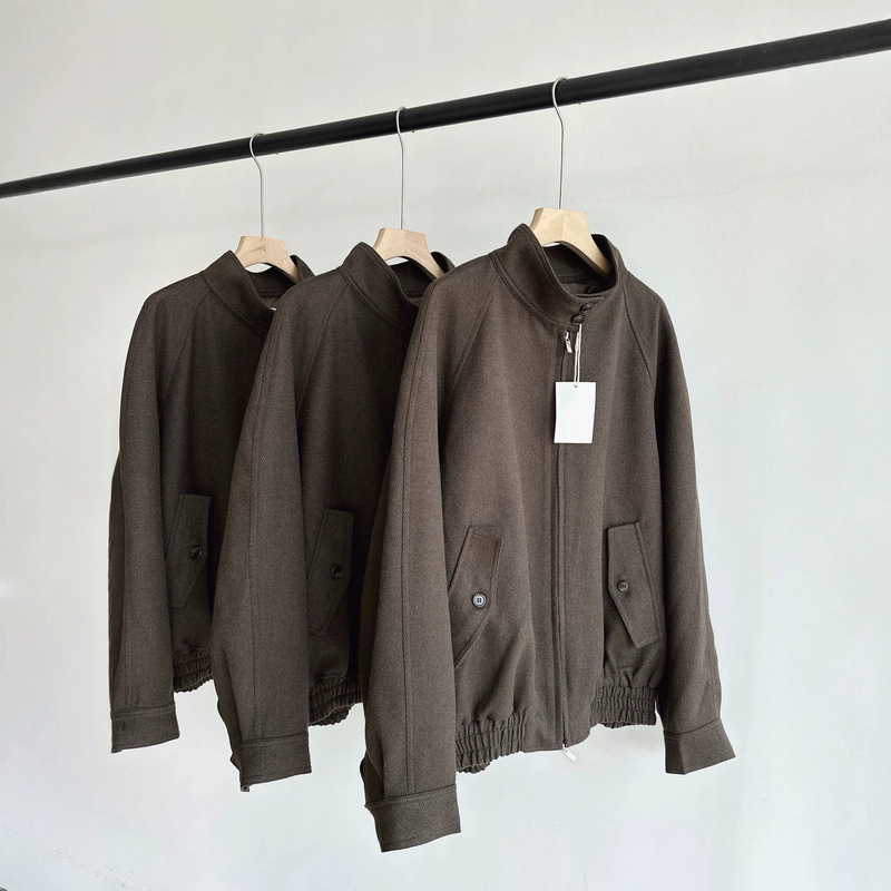 Now Fa**Epa*Rn Wool Stand-Up Collar Zipper Jacket Korean Designer Women's Clothing Retro Cool and Stylish Korean-Style Jacket Now Fa**Epa*Rn Wool Stand-Up Collar Zipper Jacket Korean Designer Women's Clothing Retro Cool and Stylish Korean-Style Jacket