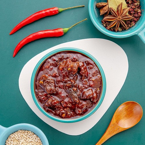 Xiaokang Beef Sauce Extra Spicy 175g/Bottle Chili Sauce Bibimbap Noodles Rice Seasoning One Piece Dropshipping