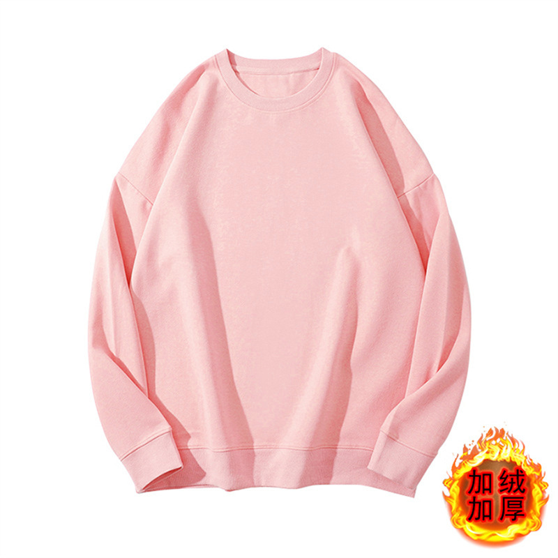 圆领纯棉卫衣定制印图logo企业秋冬工作服文化广告衫宽松加绒跨境|undefined