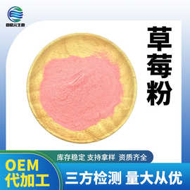 草莓果粉水溶性 速溶草莓粉 浓缩草莓粉 固体饮料 喷雾干燥草莓粉