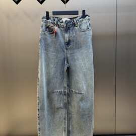 正确版本现货高品质L家2025新款锥形牛仔裤潮流时尚百搭男女同款
