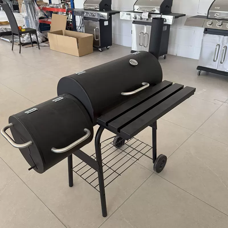 BBQ美式焖烤烟熏风味子母烤炉便携庭院烧烤架家用烤炭火炉熏烤炉