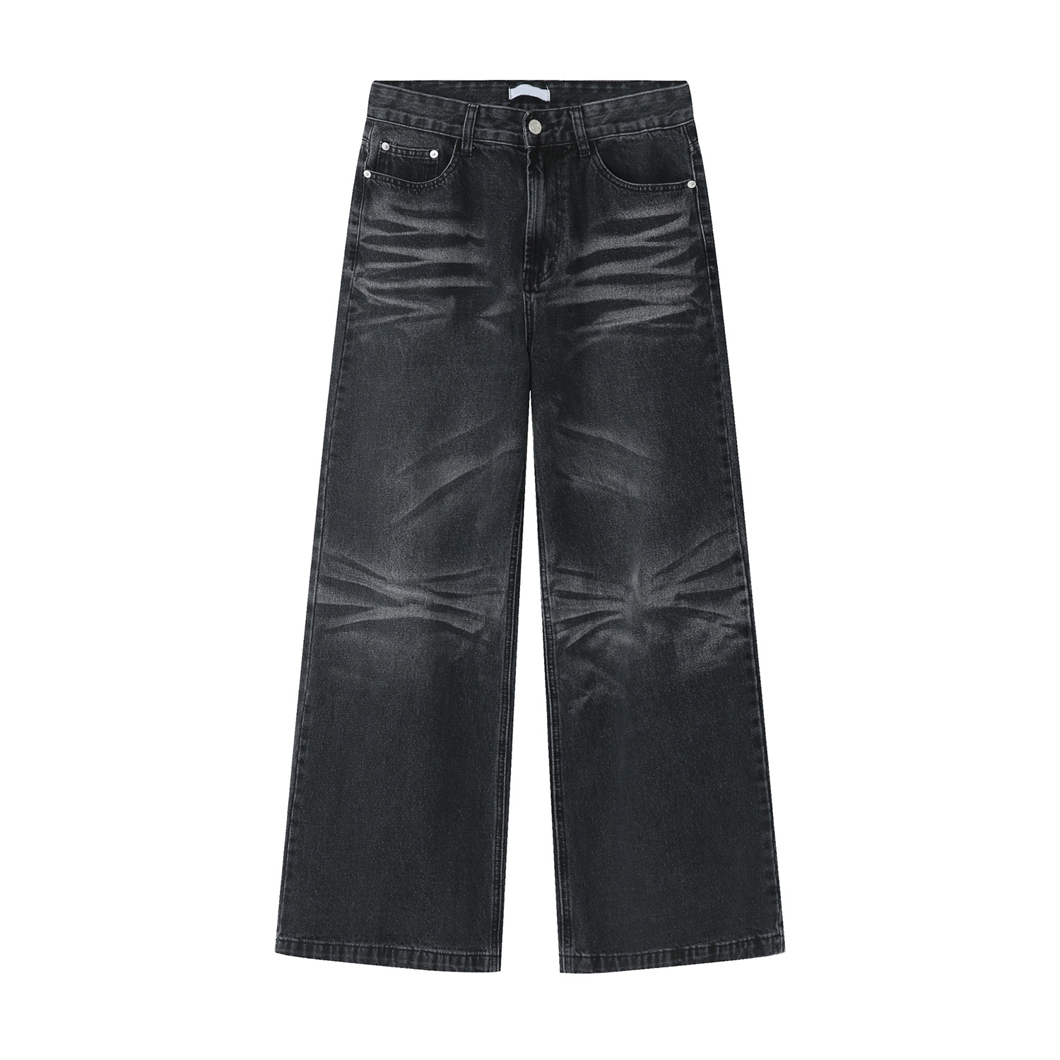 Mtlclothes ropa de los hombres | 2023 primavera nueva casual Denim pantalones sueltos pierna ancha estilo coreano moda Retro