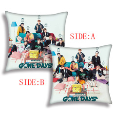 明星Stray kids男子演唱團隊周邊抱枕套45x45cm方枕套靠墊