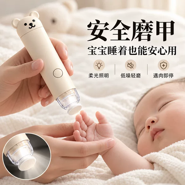 [German Craftsmanship] Infant Nail Trimmer, Nail Clippers, Newborn Care, Nail Grinding and Trimming, Automatic, for Home Use