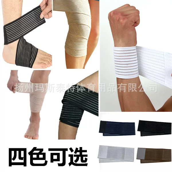 Multi-size winding adjustable elastic knee pad bandage compression protection sports basketball wrist knee pad