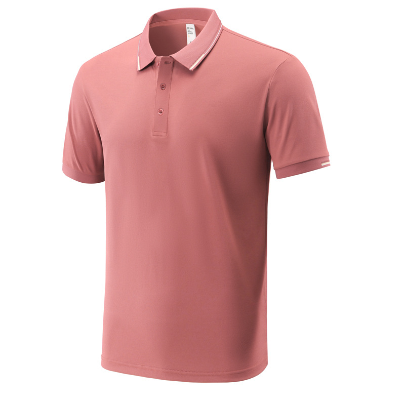 Polo de solapa de manga corta de exportación de comercio exterior hombres y mujeres 190g casual de negocios traje de grupo de trabajo simple camisa publicitaria bordada