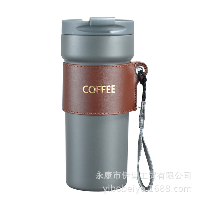 Taza taza de café de viaje de moda de aislamiento frío taza de vacío portátil de moda de alto aspecto