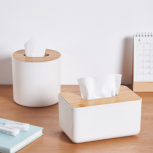 Desktop tissue box, living room paper box, large remote control storage box, household roll paper napkin, light luxury paper box