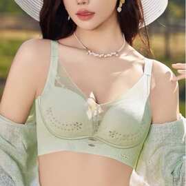837#新品尾货无侧骨文胸柔软薄厱杯调整型减压内衣包邮批发