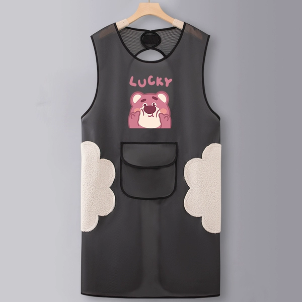㊫ツ↬↬↬Strawberry Bear LU black hand wipe SJ701 waistcoat 1 meter↫↫↫