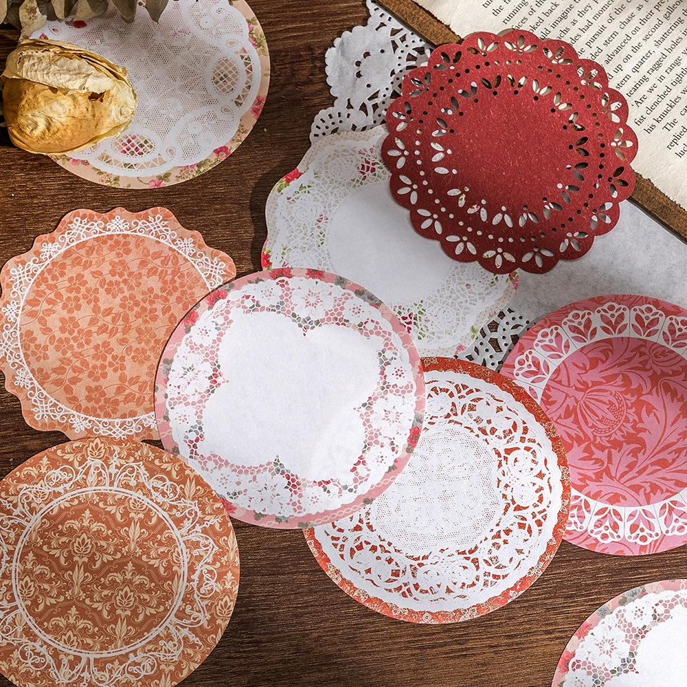 Примечания руководства бумаги Крафт серии рассказа цветка шнурка поэзии сахара белые 30