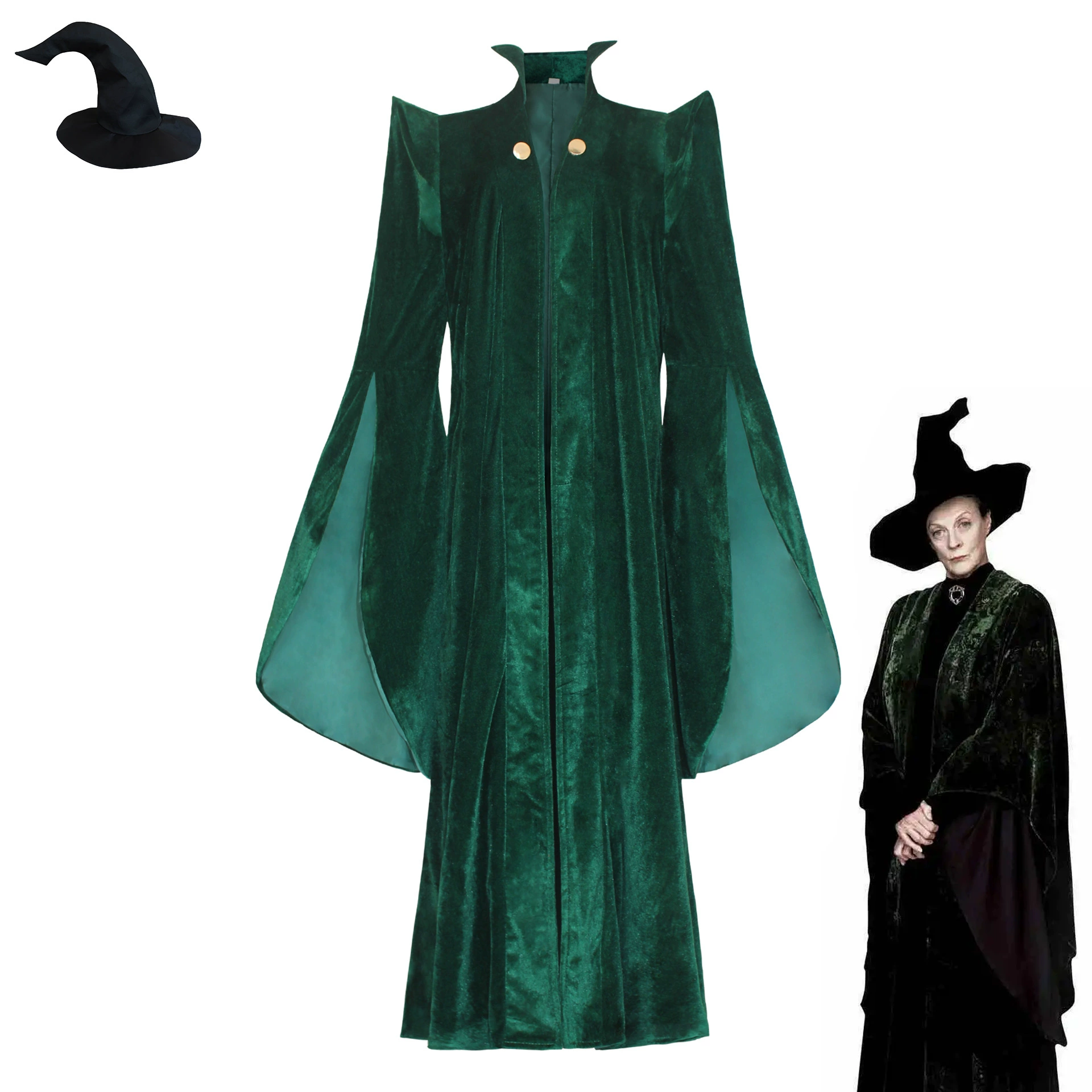 кос костюм халат Волдеморта Альбус Дамблдор Снейп костюм профессора МакГонагалл